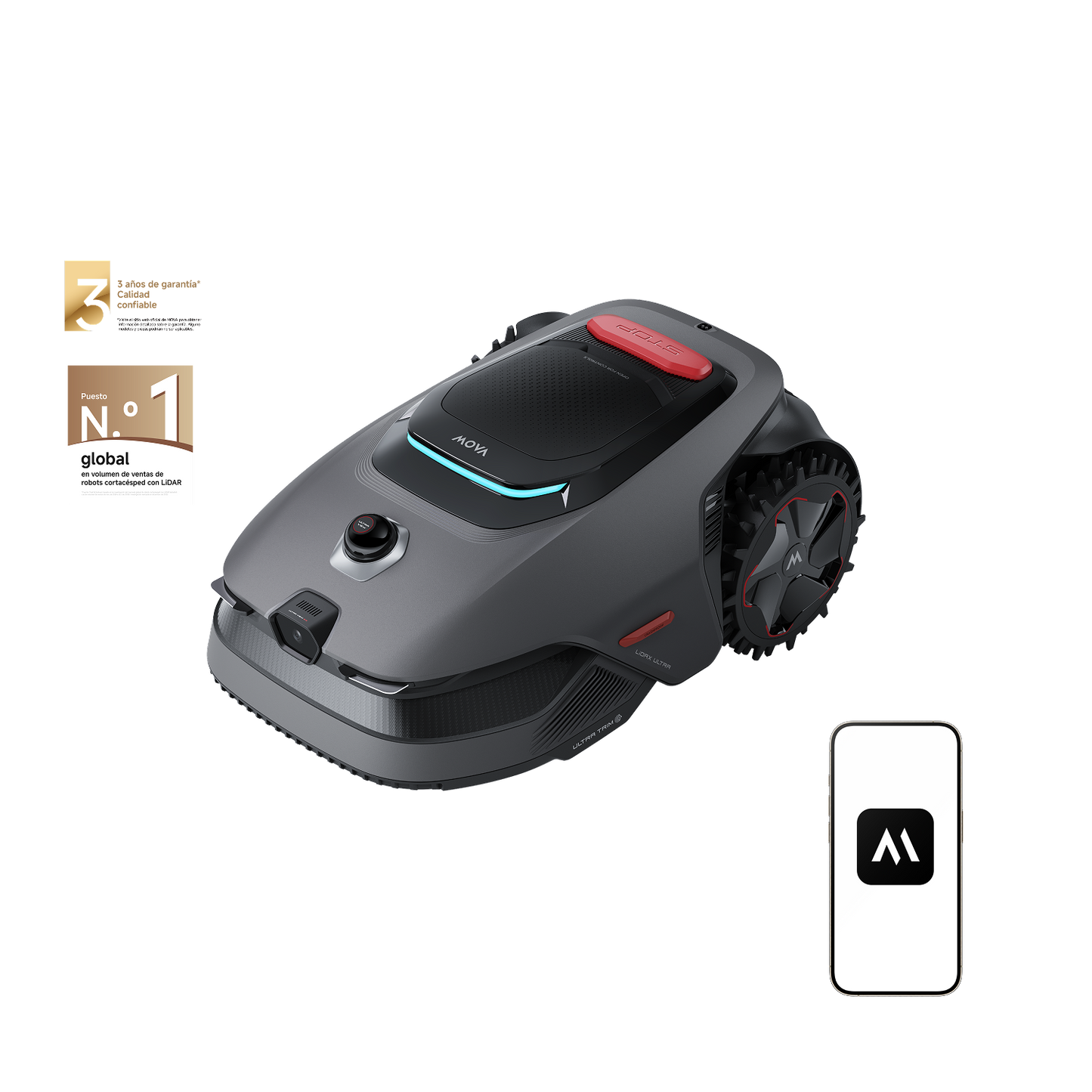 Robot cortacésped MOVA Serie LiDAX Ultra