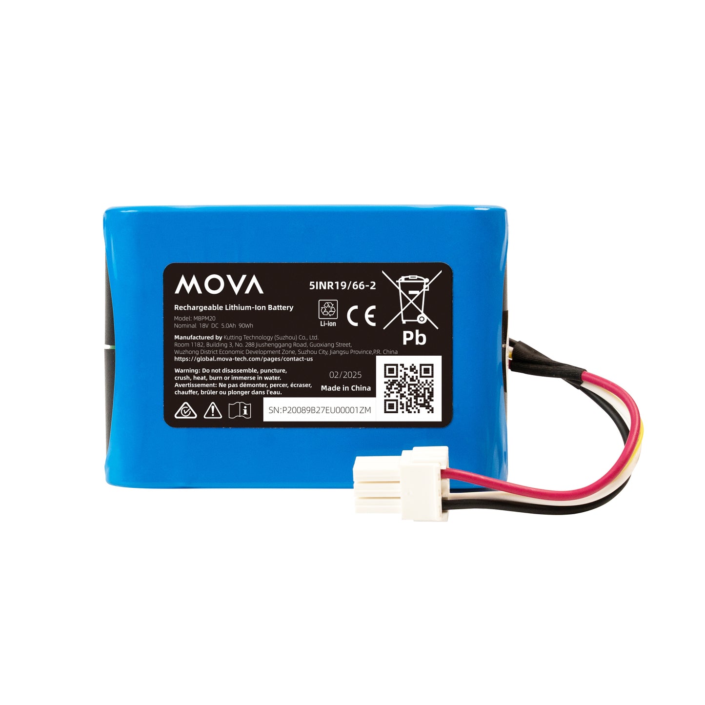 MOVA Robot cortacésped Batería de litio-ion recargable