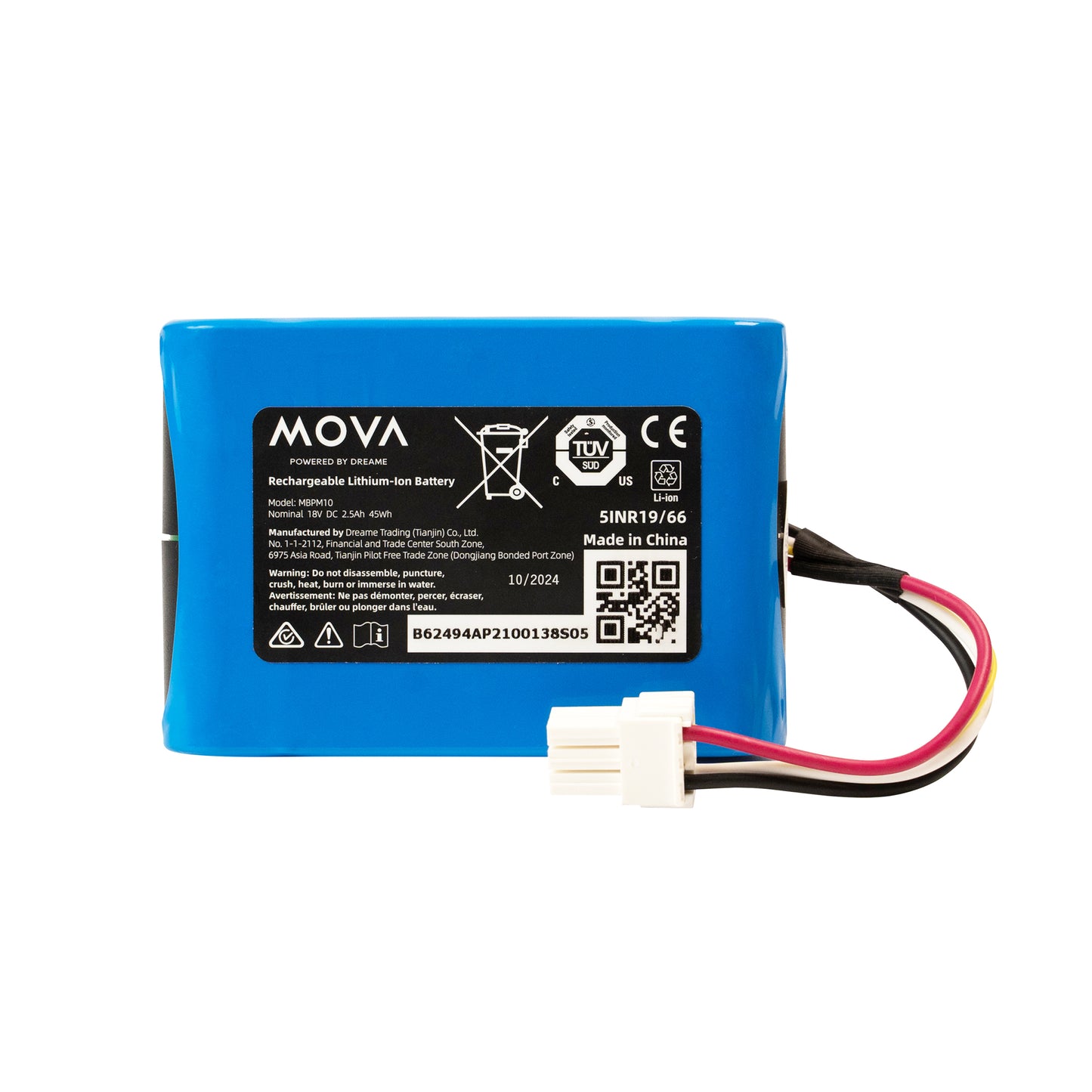 MOVA Robot cortacésped Batería de litio-ion recargable