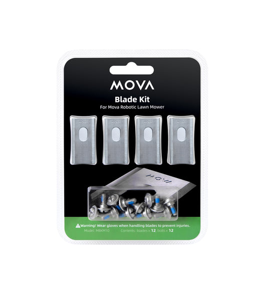 12 cuchillas para MOVA 600 / 600 Kit / 1000 robots cortacésped