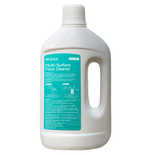 1 L de detergente para suelos compatible con MOVA P50ProUltra/P50Ultra/V50Ultra/P50sUltra/E40Ultra/Z60UltraRollerComplete/Z60UltraRollerSA/MOBIUS60