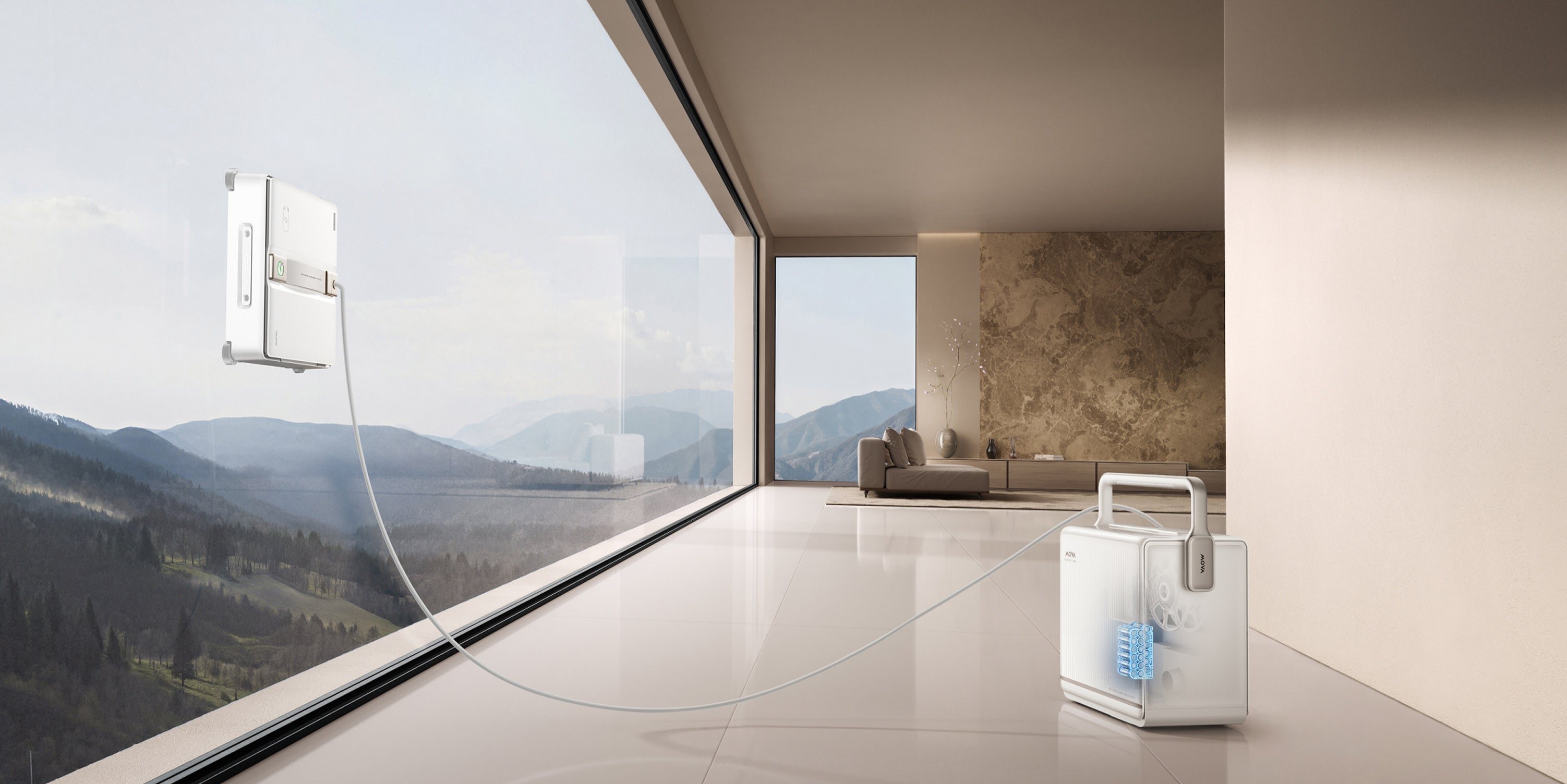 Robot limpiacristales MOVA T1 Station Base multifunción BoostBay™