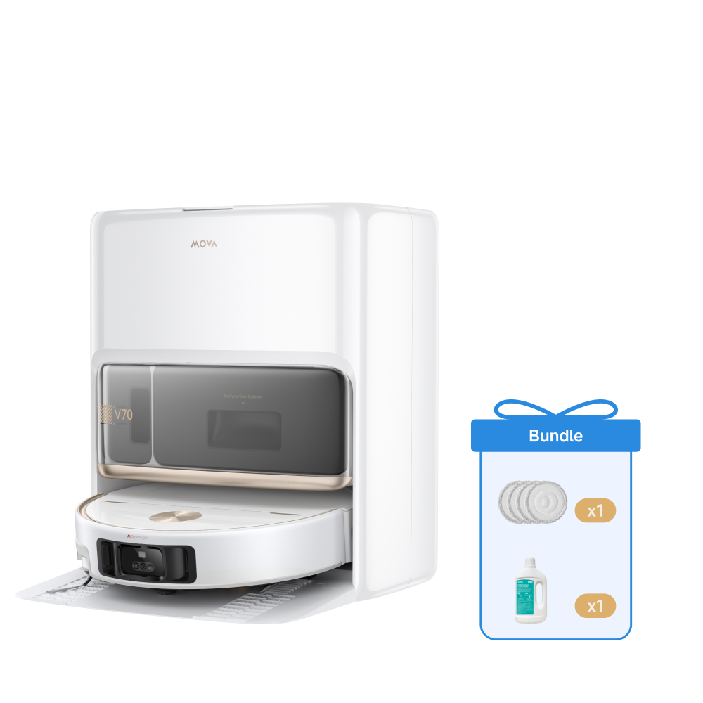 MOVA V70 Ultra Roller Complete X + Almohadilla de mopa + Detergente