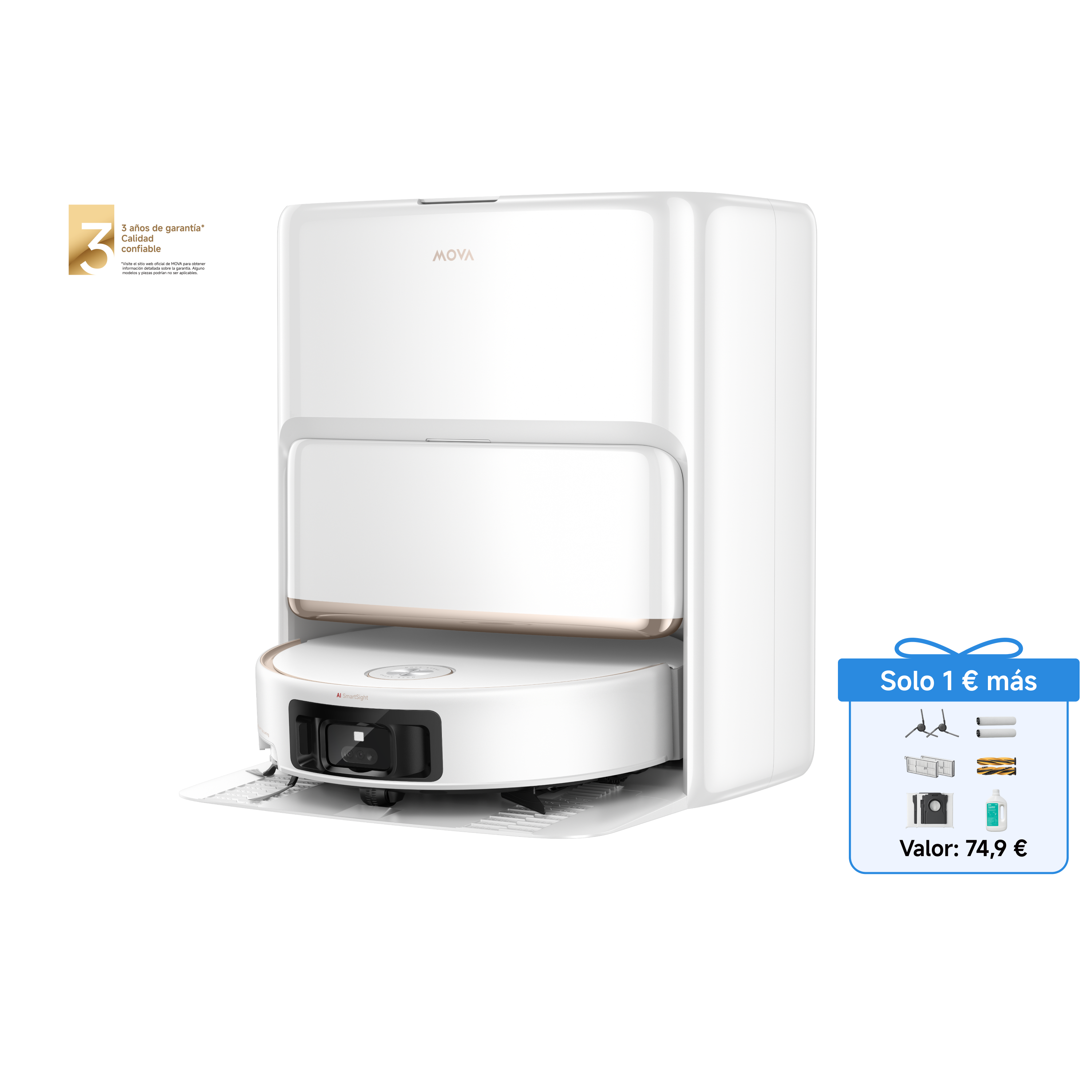 Robot aspirador MOVA Z60 Ultra Roller Complete