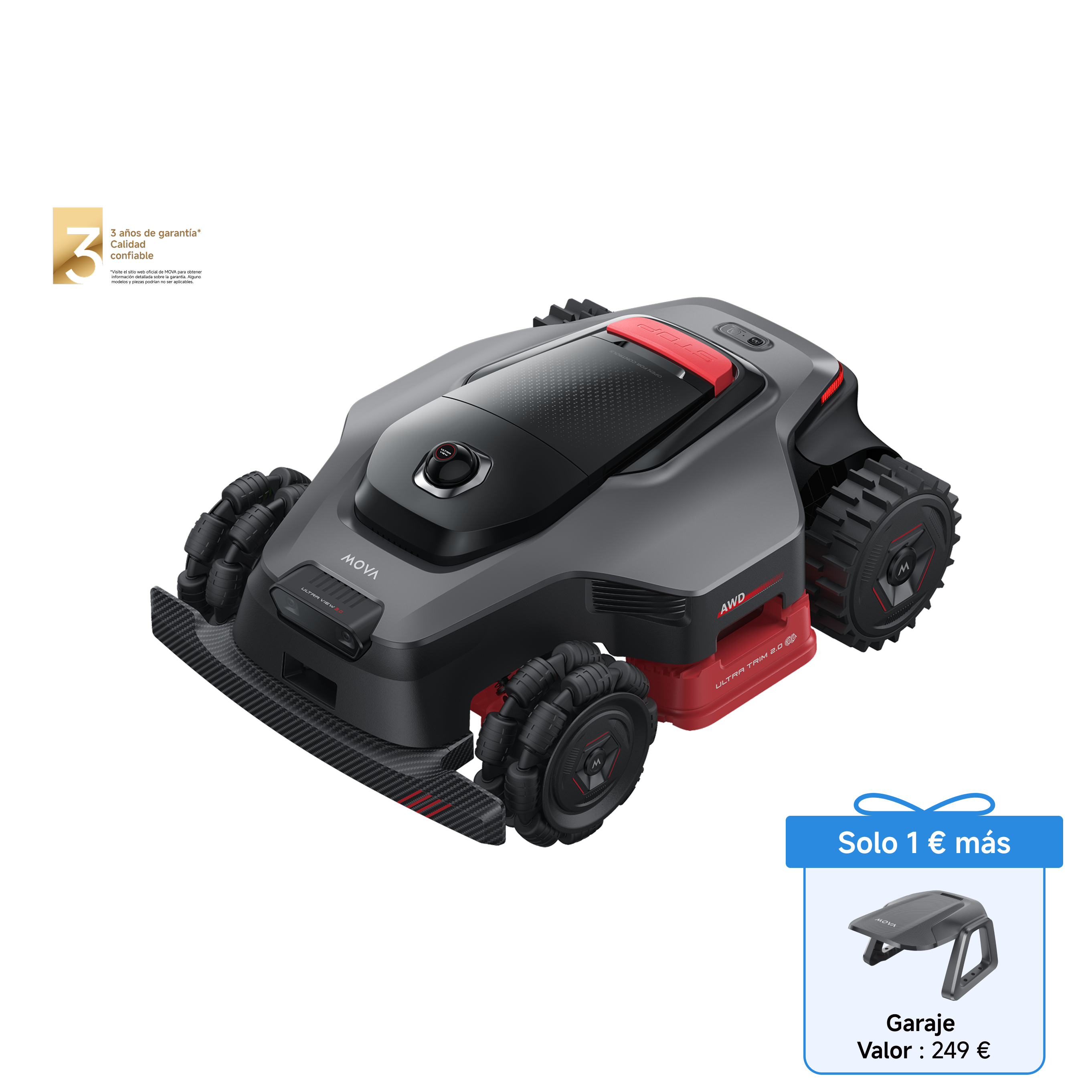 Robot cortacésped MOVA Serie LiDAX Ultra AWD