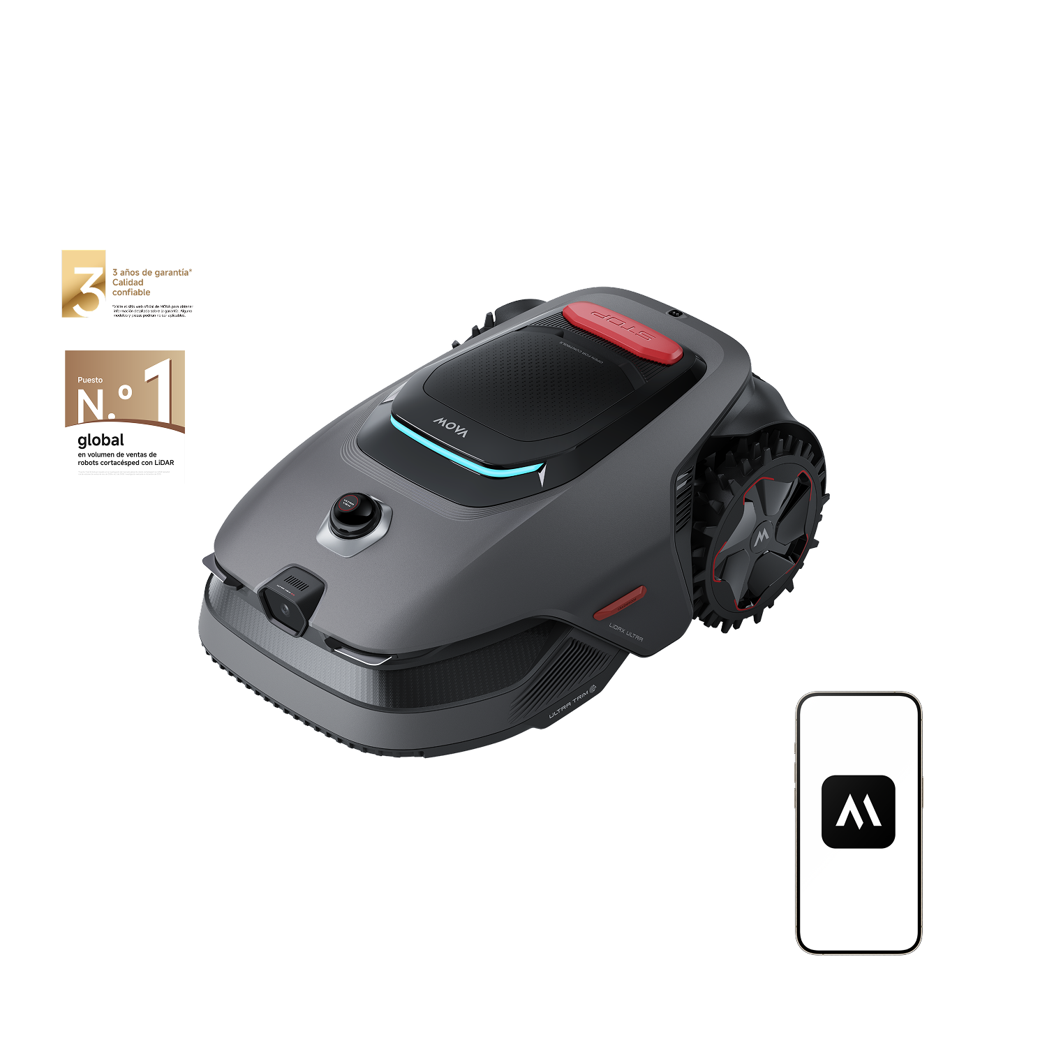 Robot cortacésped MOVA Serie LiDAX Ultra