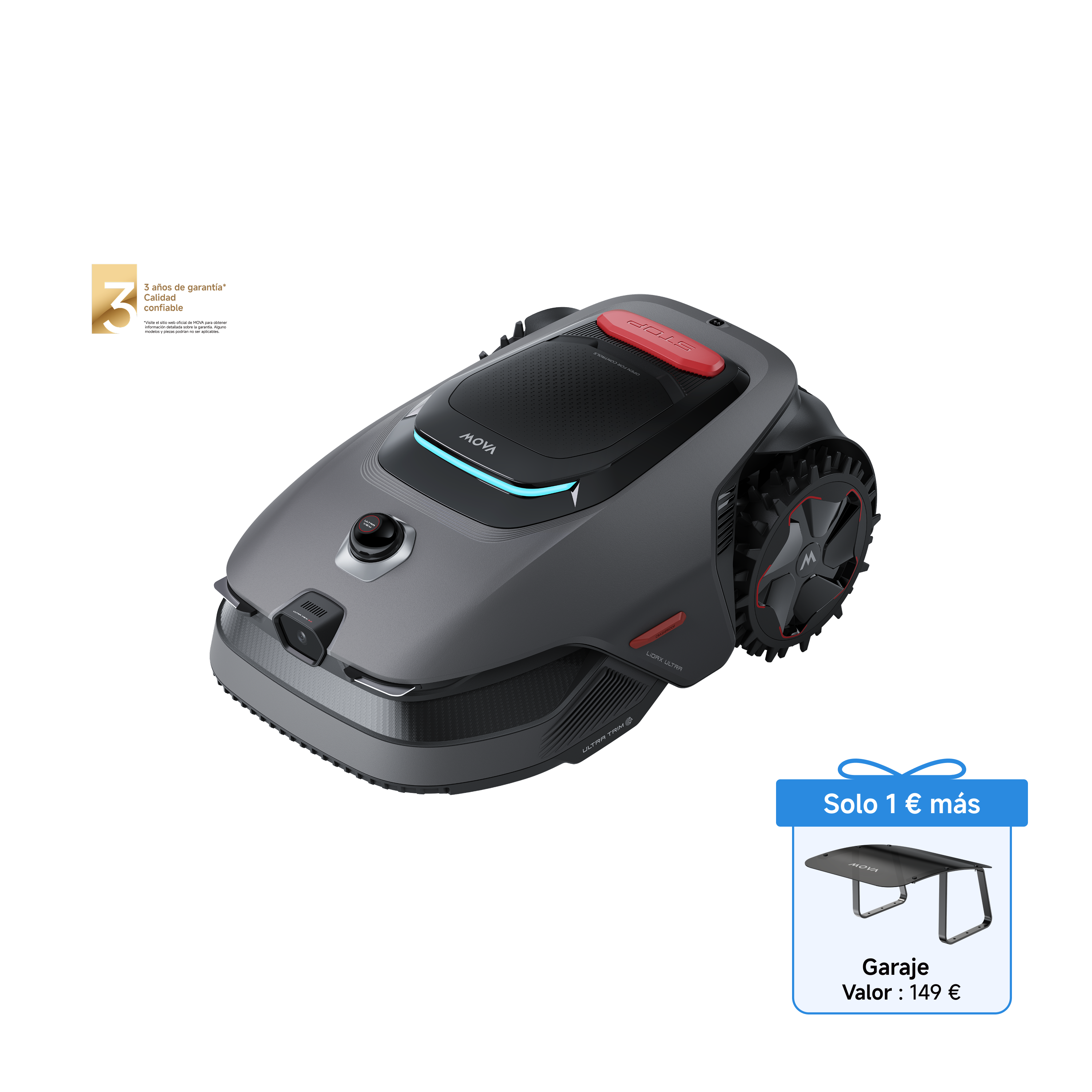 Robot cortacésped MOVA Serie LiDAX Ultra