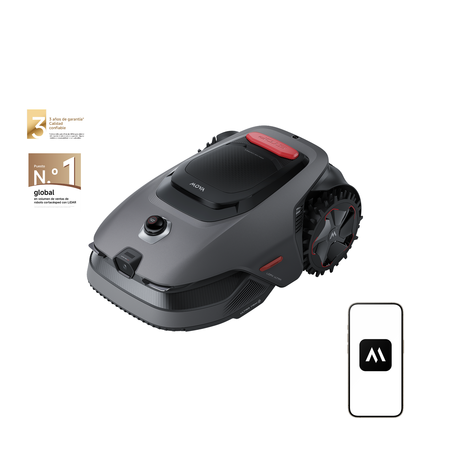 Robot cortacésped MOVA Serie LiDAX Ultra