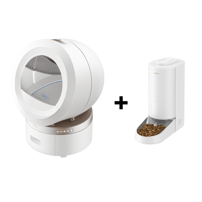 Arenero inteligente para gatos MOVA MeowgicPod LR10 Prime + PF10 Pro