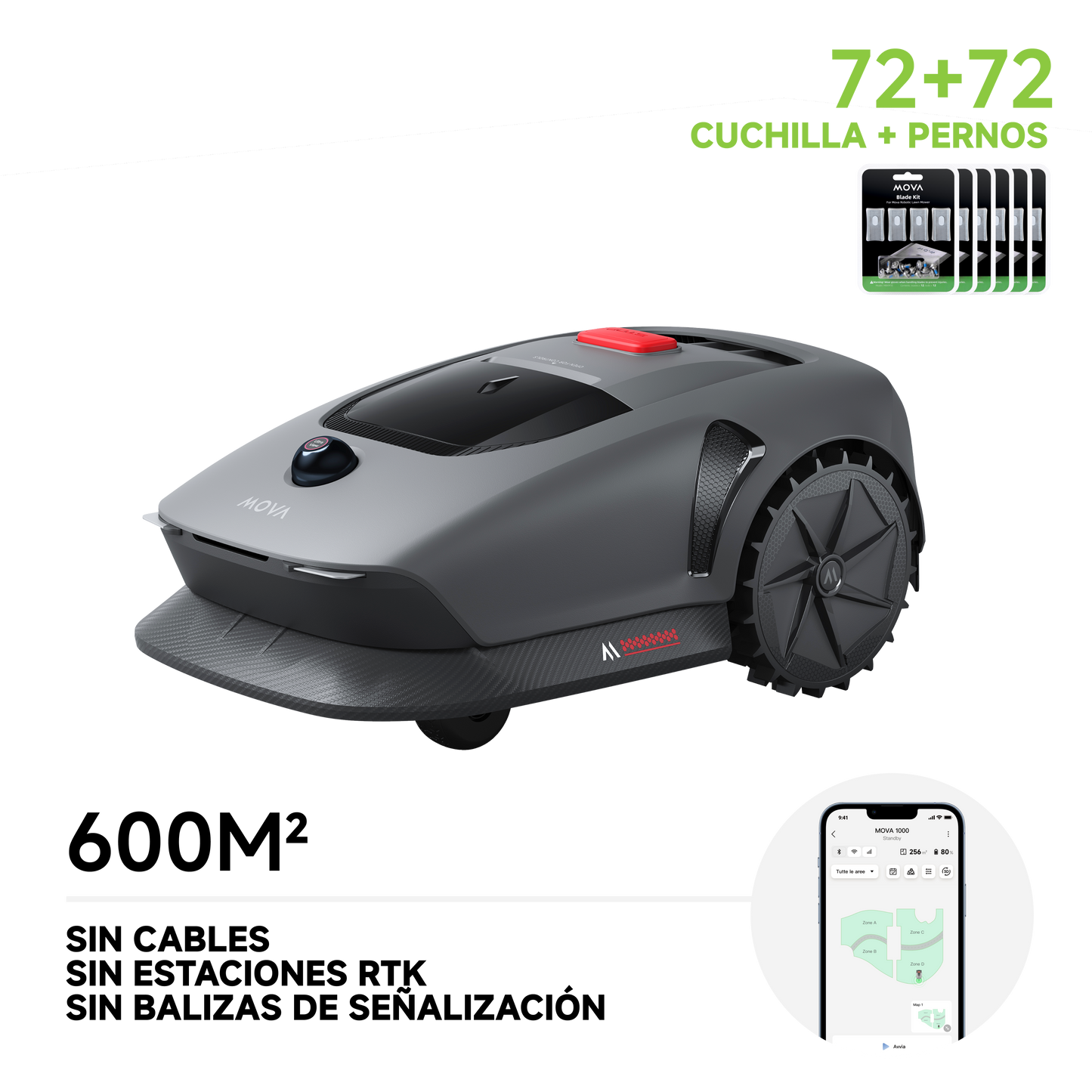 MOVA 1000 y MOVA 600 Robot cortacésped