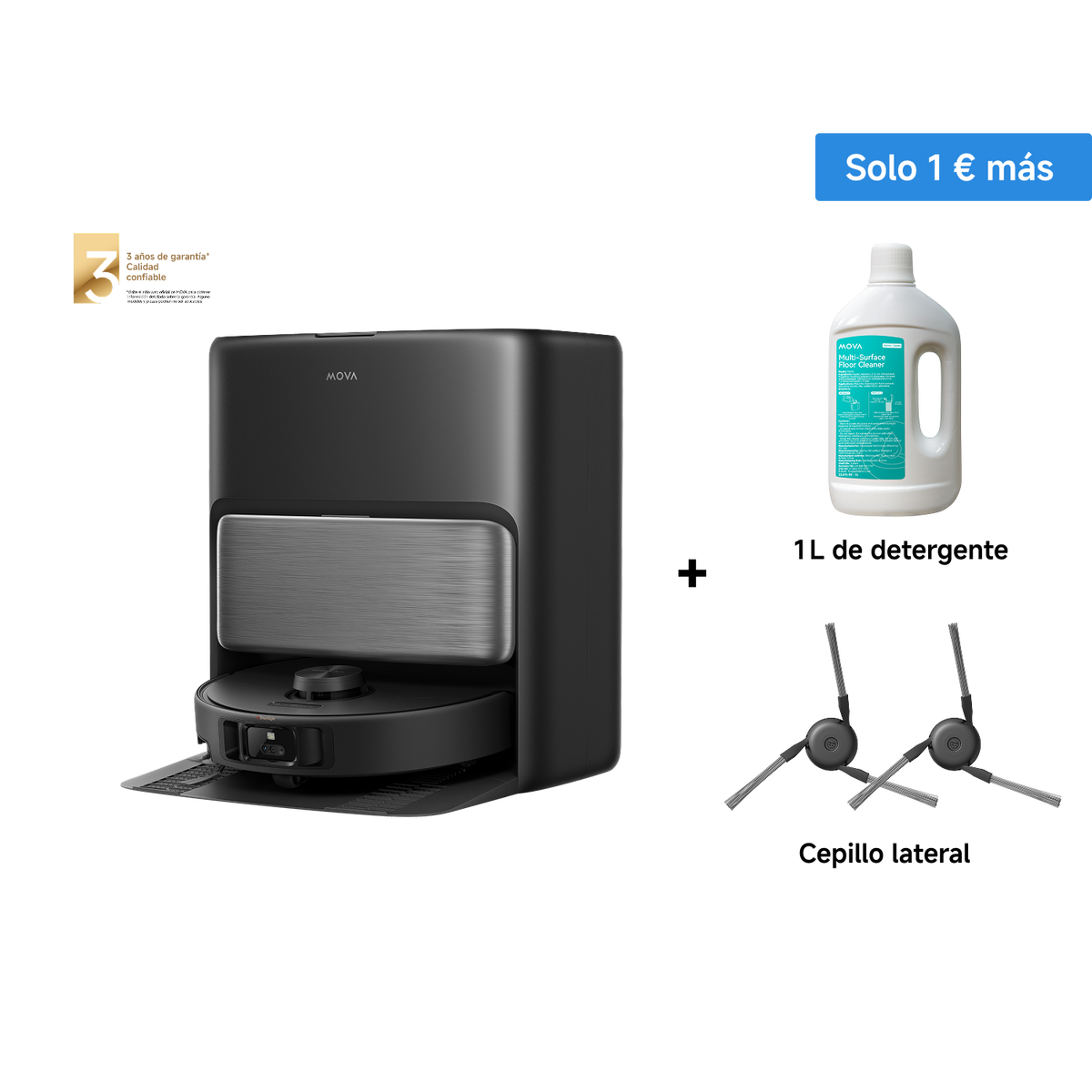 Robot aspirador MOVA P70 Pro Ultra Negro