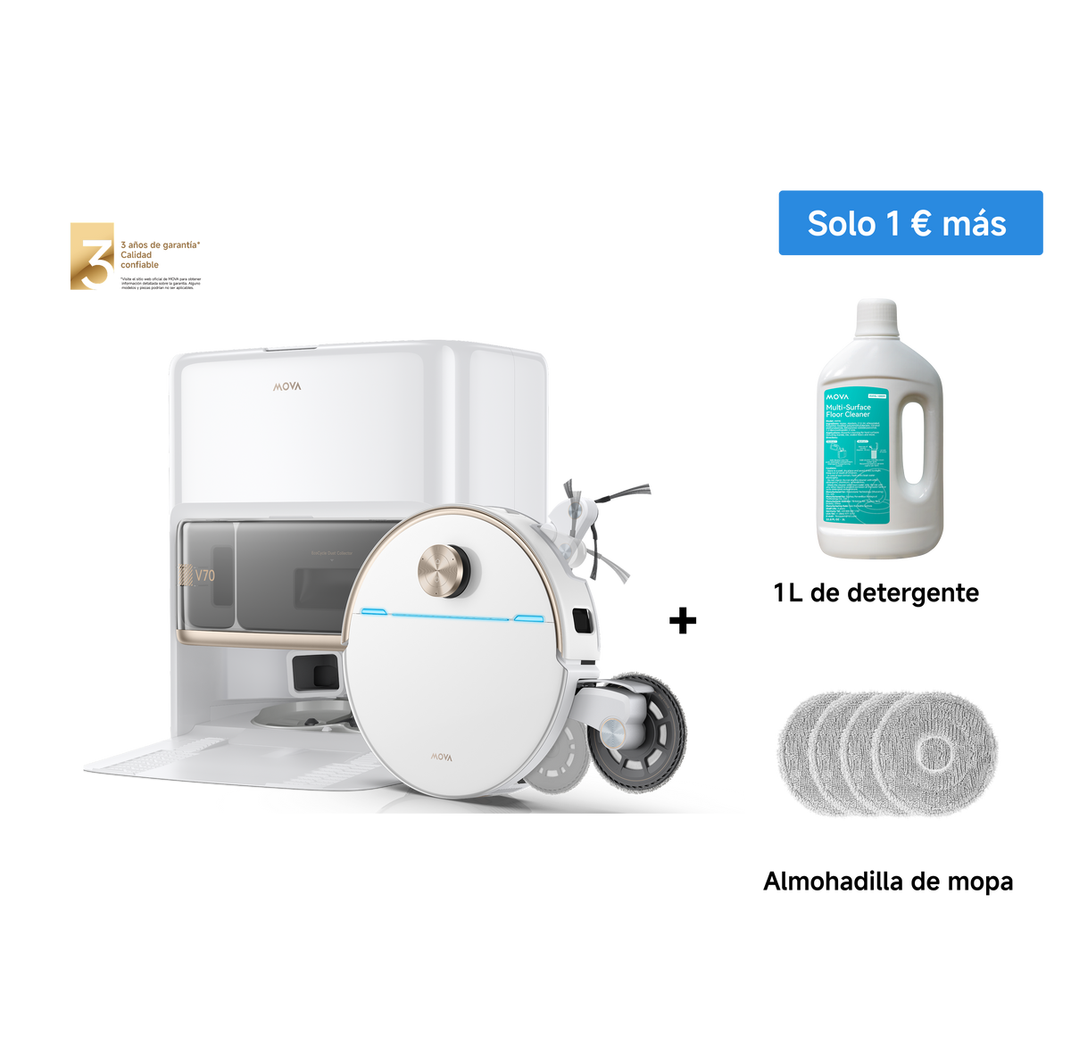 Robot aspirador MOVA V70 Ultra Complete X