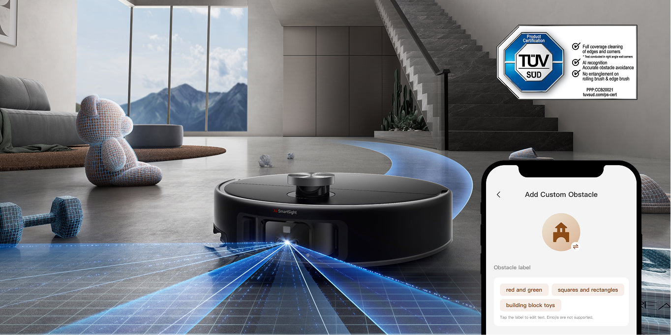 Robot aspirador Dreame MOVA V70 Ultra Pure Esquiva obstáculos y se controla con la app