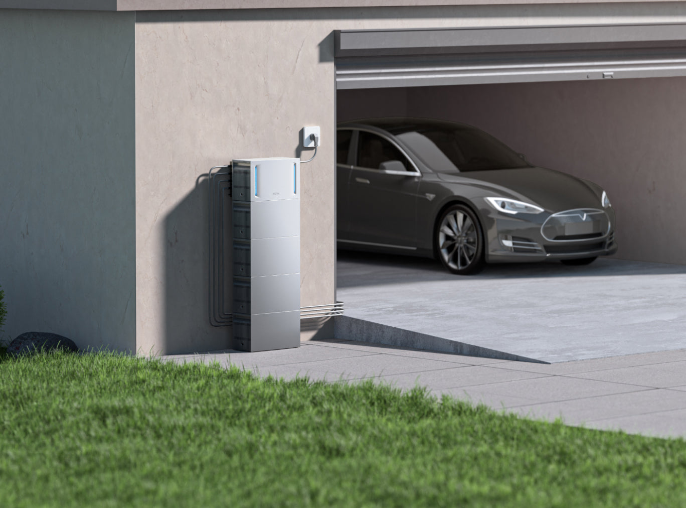 FluxCharge™: Carga de vehículos eléctricos de alta potencia con adaptación solar de hasta 3,6 kW
