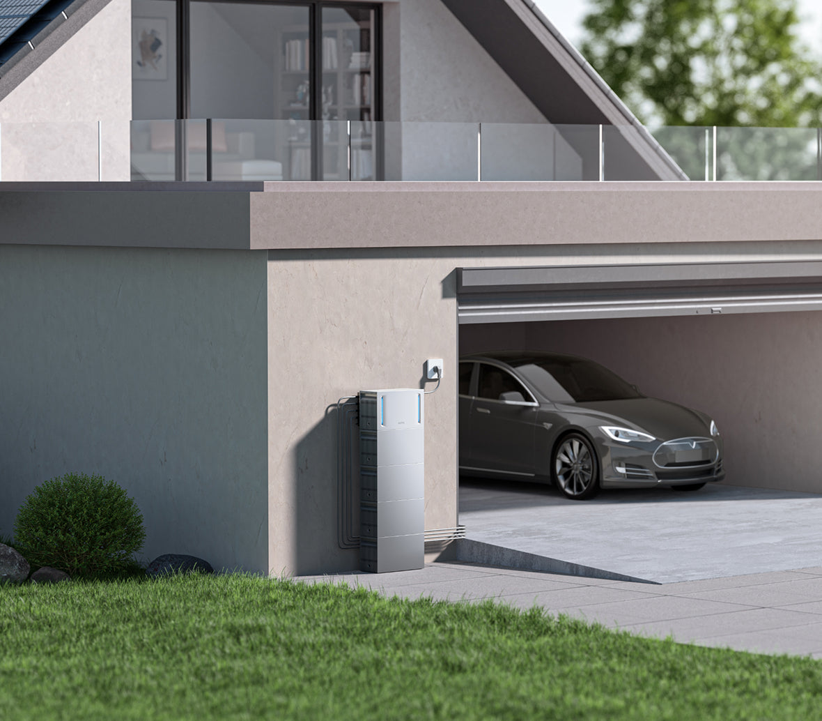 FluxCharge™: Carga de vehículos eléctricos de alta potencia con adaptación solar de hasta 3,6 kW