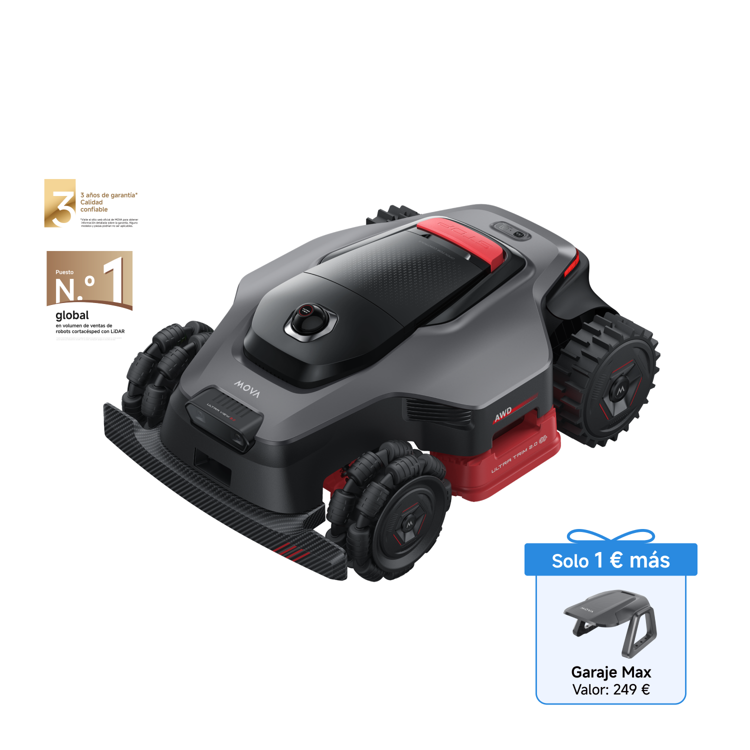 Robot cortacésped MOVA Serie LiDAX Ultra AWD