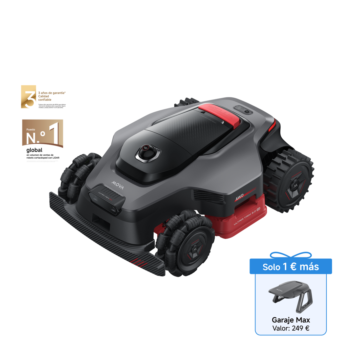 Robot cortacésped MOVA Serie LiDAX Ultra AWD