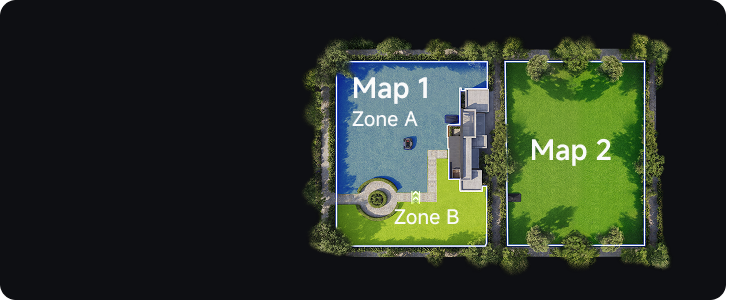  - Dos mapas y hasta fino a  150  zonas