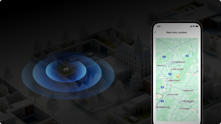 Rastreo de ubicación - Monitoriza en todo momento su ubicación en tiempo real a través de la app MOVAhome con GPS integrado*