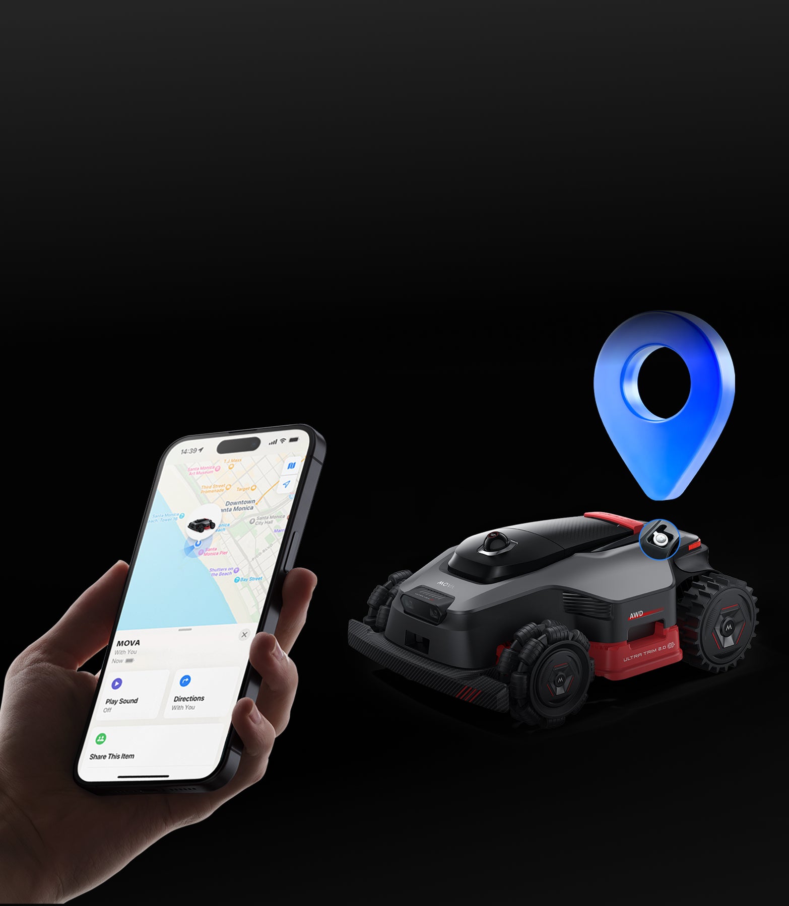 Compatible con AirTag - Añade un AirTag* adicional para aumentar la seguridad.