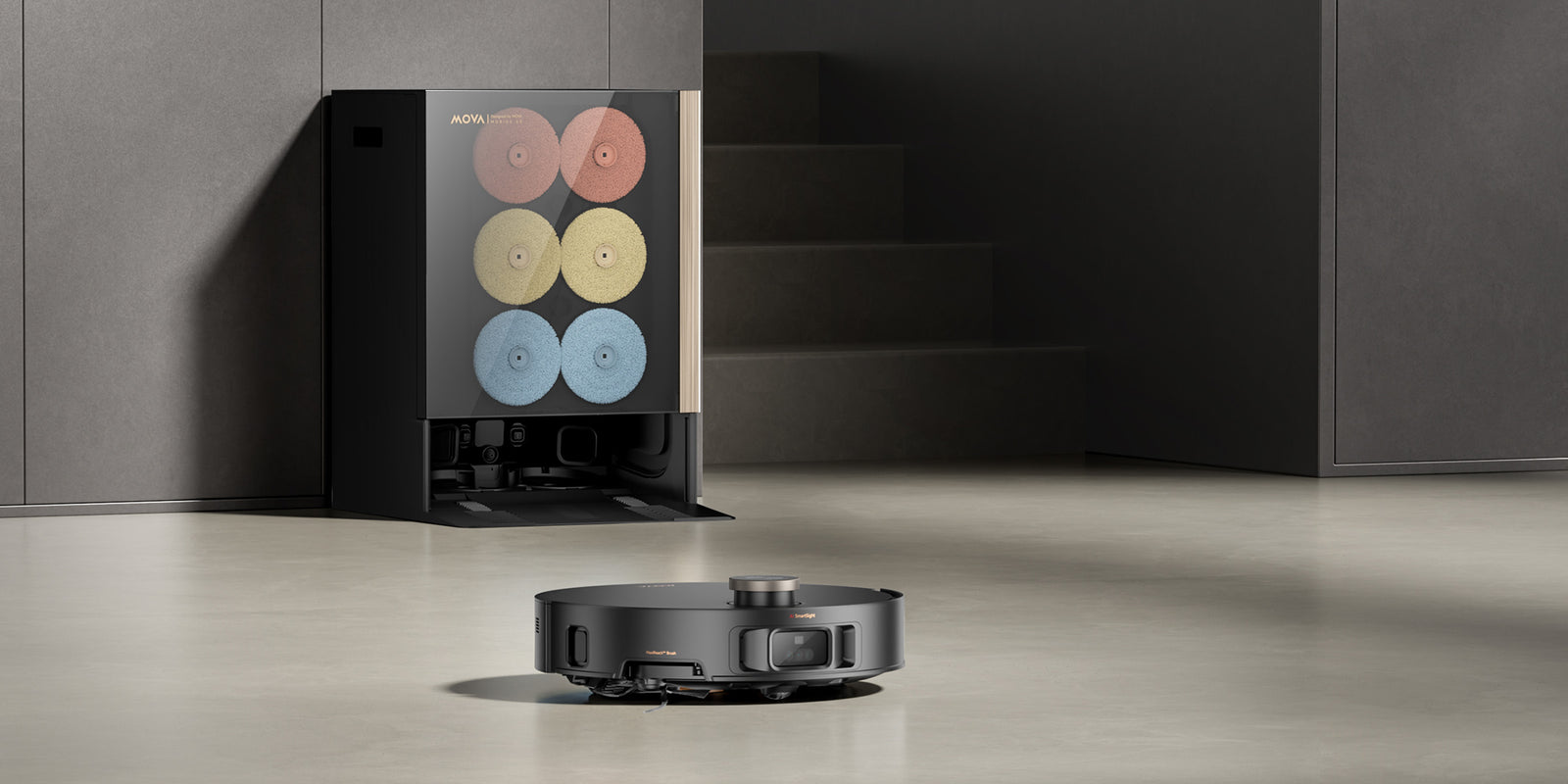  Mobius 60 limpieza por zonas con IA y MopSwap™ Hub