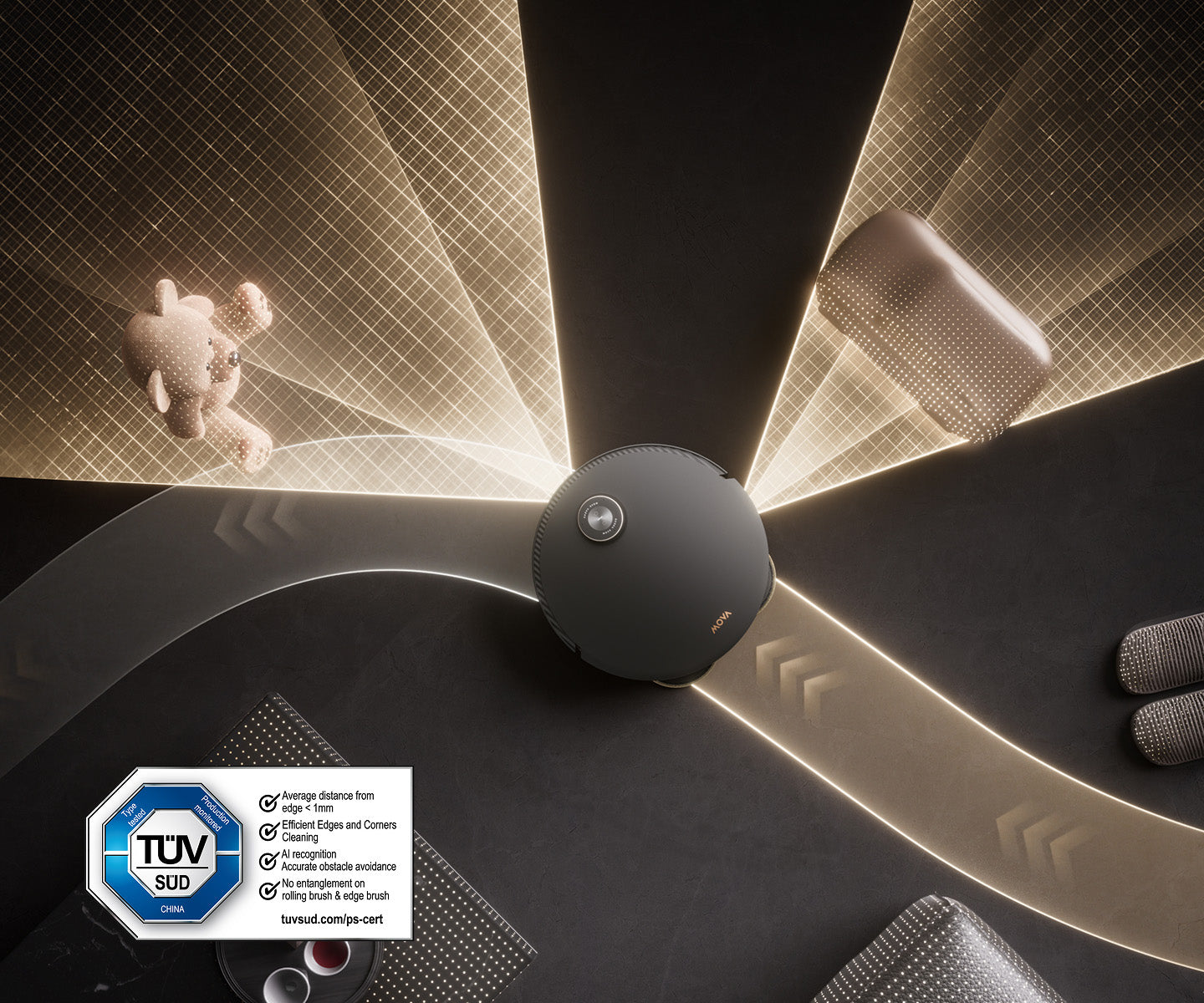 Mobius 60 detección inteligente de obstáculos a corta distancia