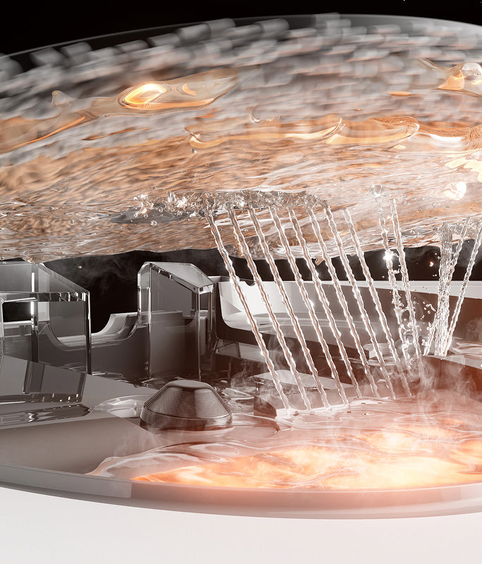 Sistema PTC a 100 °C* con boquillas de pulverización