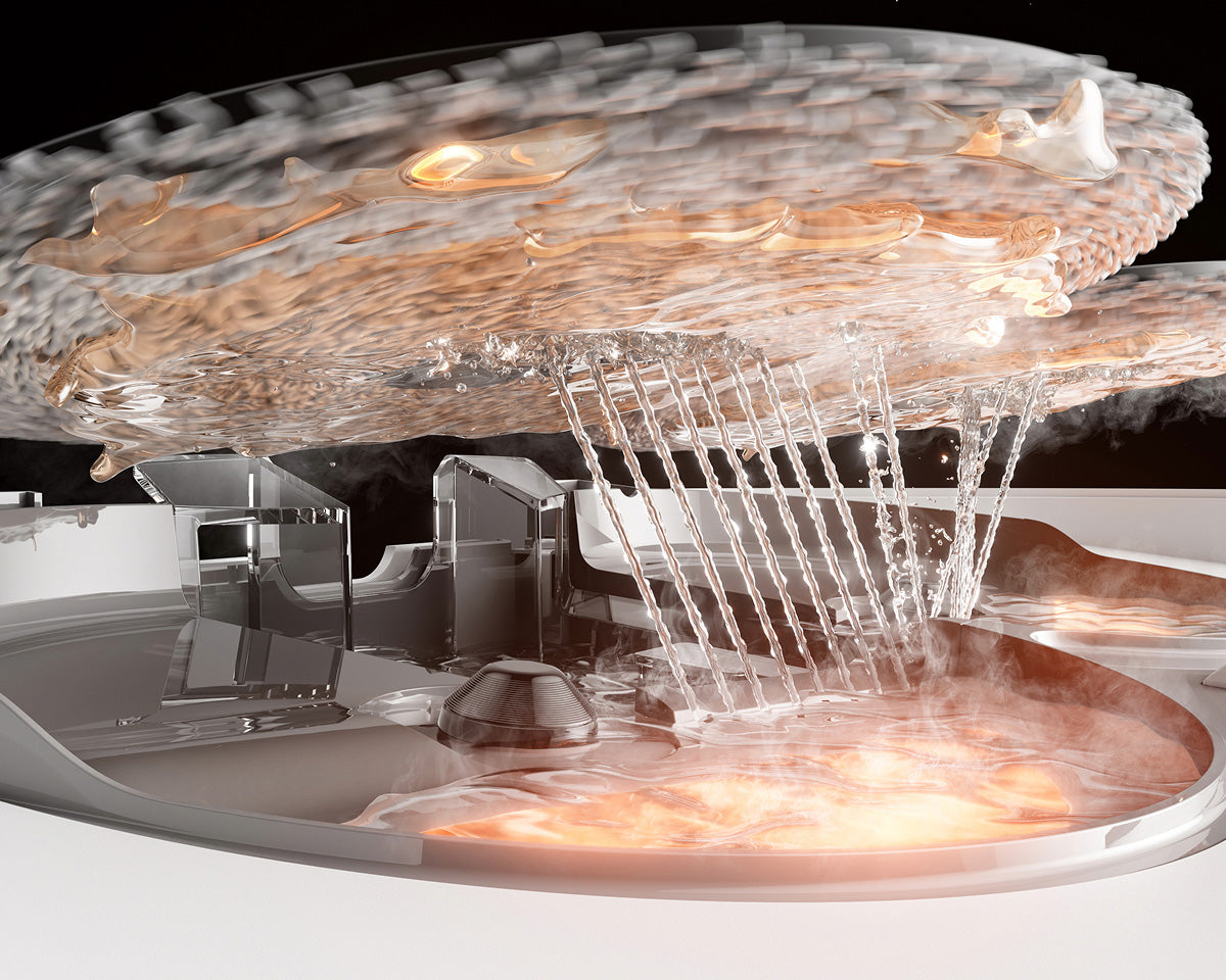 Sistema PTC a 100 °C* con boquillas de pulverización