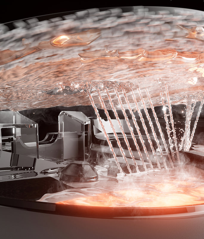 Sistema PTC a 100 °C* con boquillas de pulverización