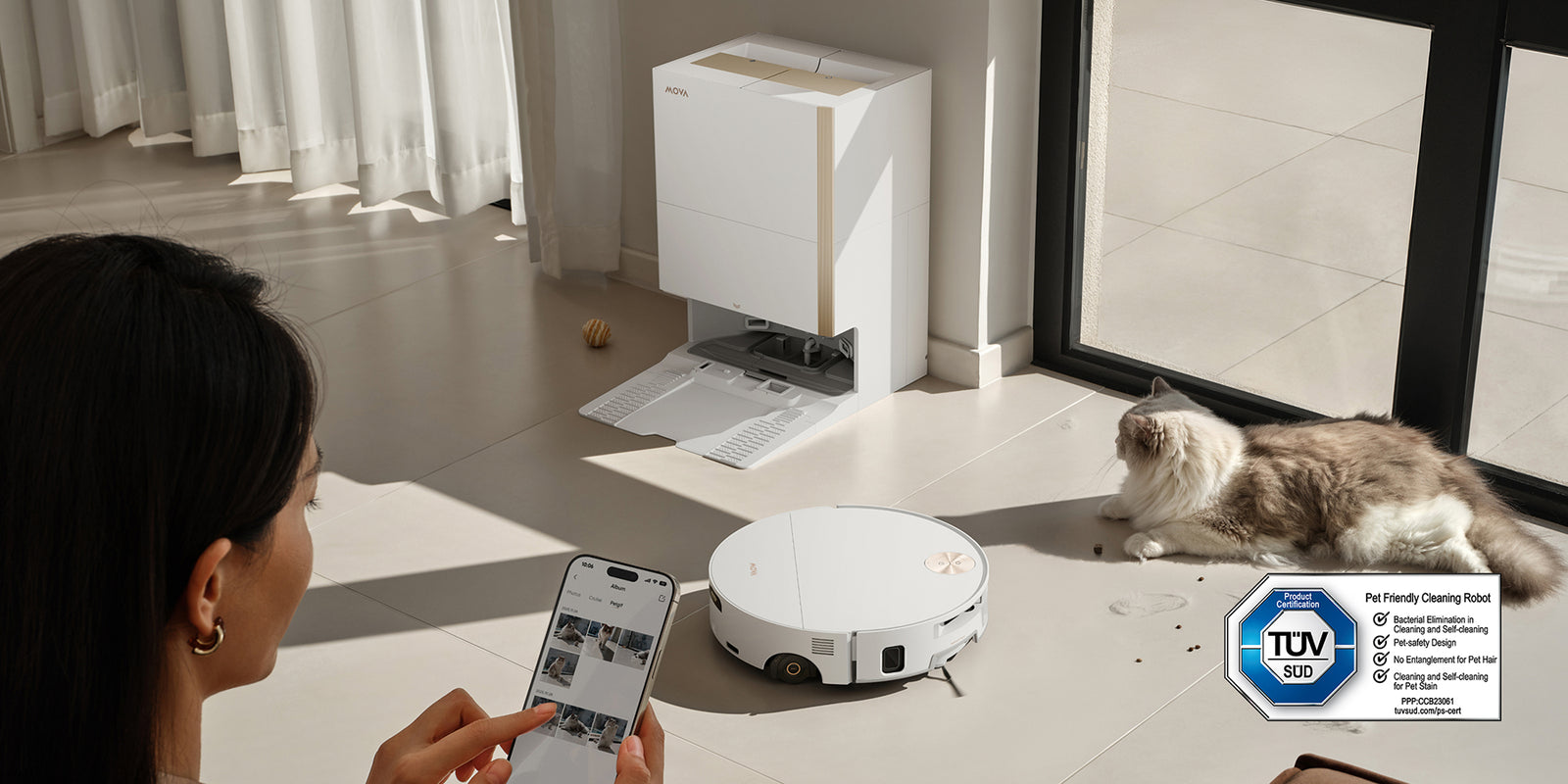 Modo PetMate con IA
Limpia y captura momentos de tu mascota - 