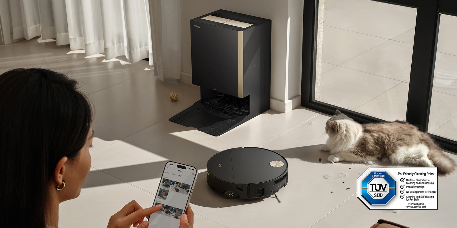 Modo PetMate con IA
Limpia y captura momentos de tu mascota - 