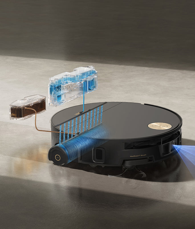 Tecnología de fregado HydroForce™
Cuatro pasos para limpiar en tiempo real