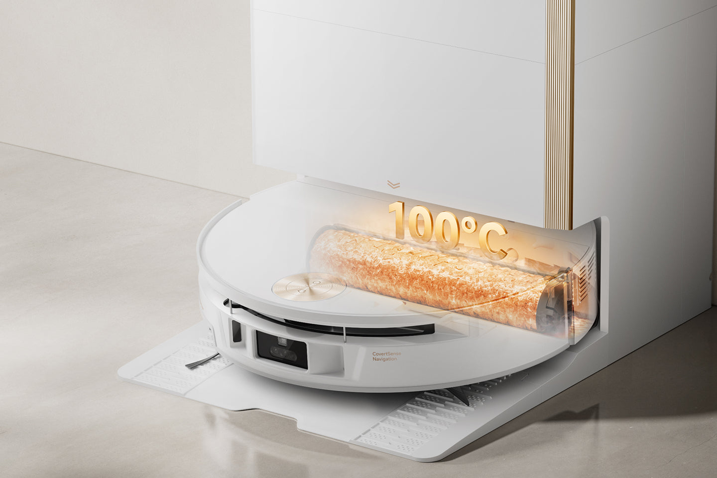 Lavado de la mopa a alta temperatura: 100 °C*