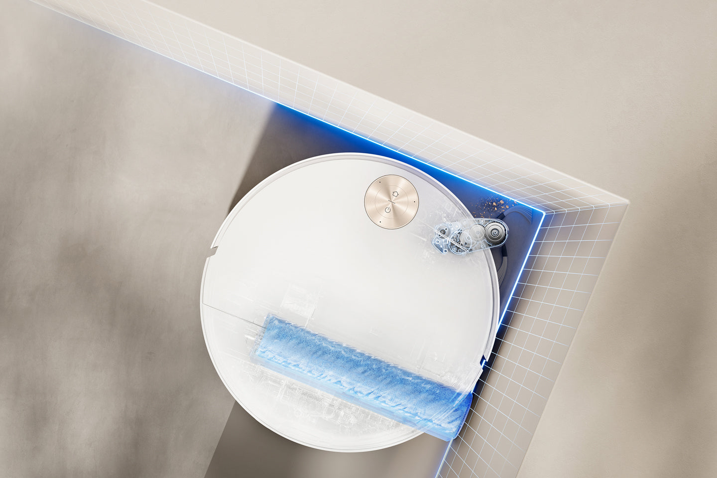 Tecnología MaxiReach™: cepillo y mopa de rodillo extensibles