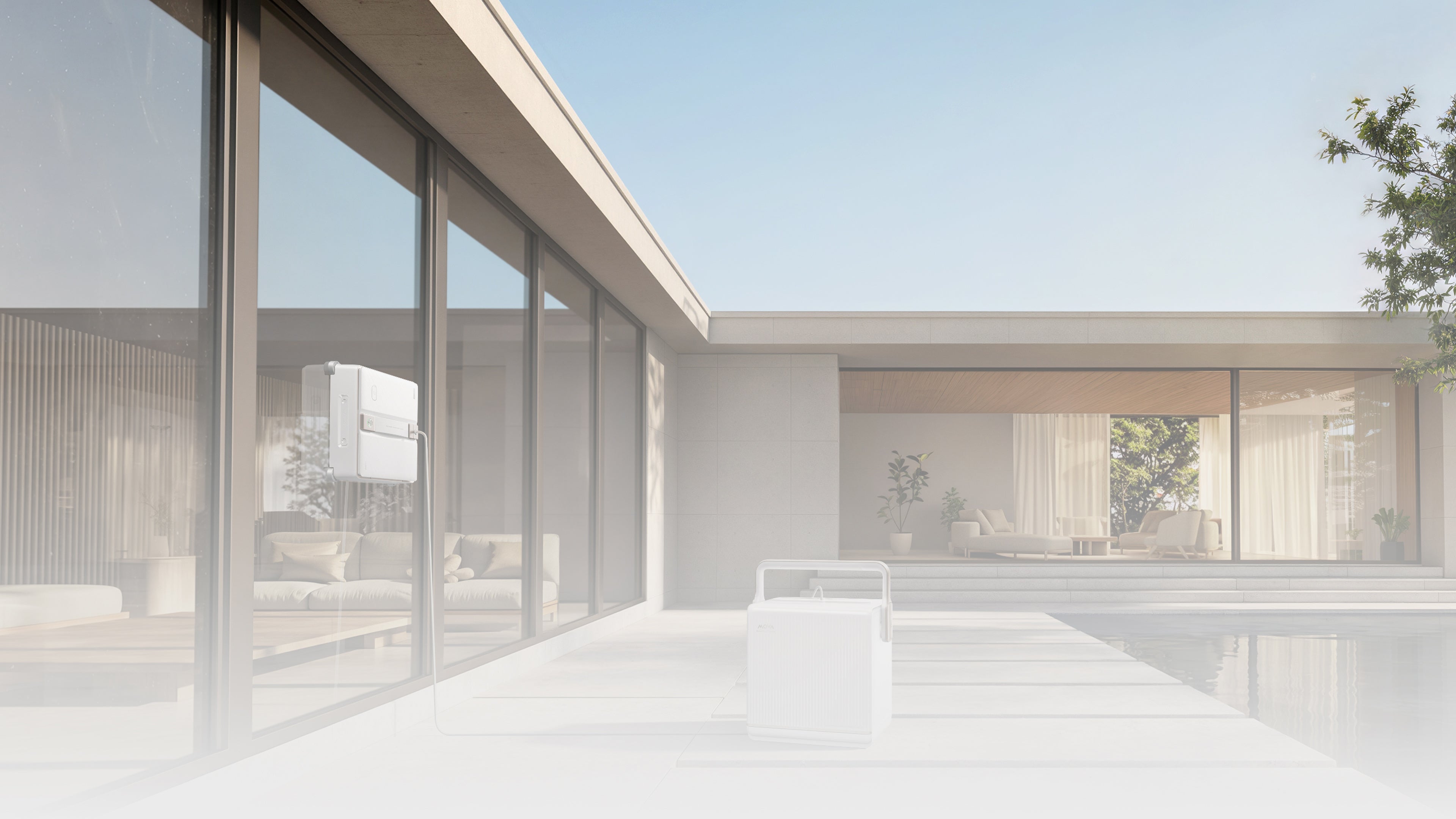 Robot limpiacristales MOVA T1 Station Tu estación móvil: base multifunción BoostBay™