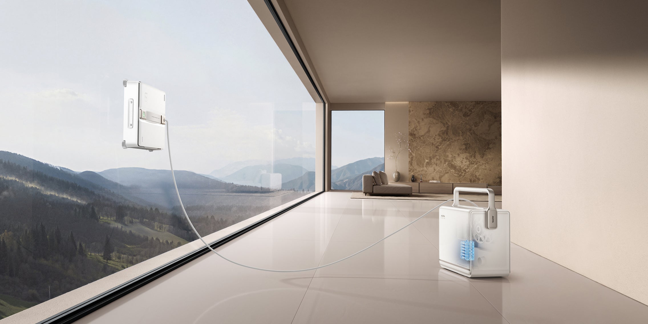 Robot limpiacristales MOVA T1 Station Tu horario está claro. Tus ventanas, también.
