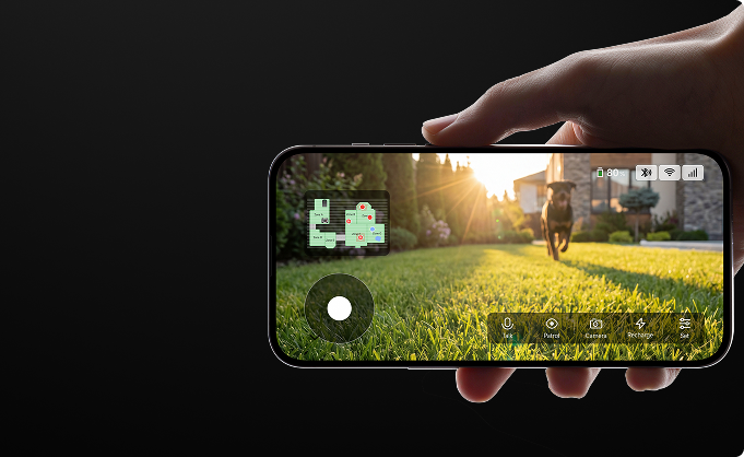 Monitorización de vídeo en directo - La visión dual con IA siempre está pendiente de tu jardín.