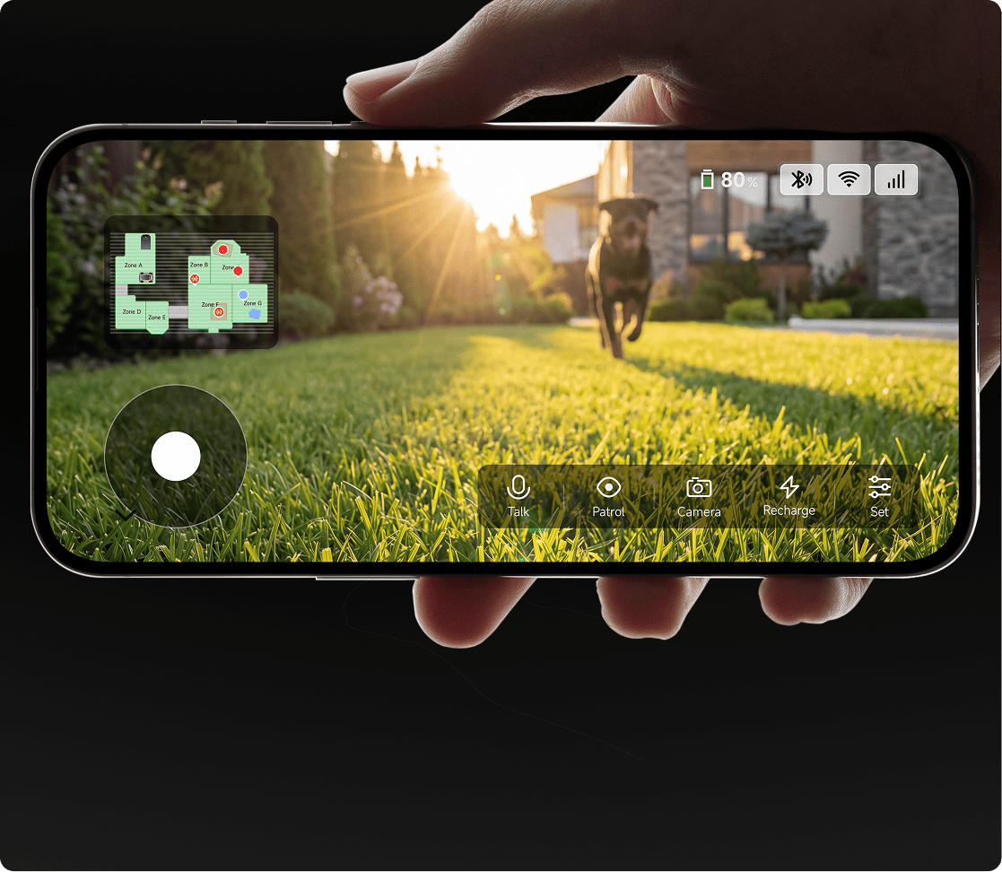 Monitorización de vídeo en directo - La visión dual con IA siempre está pendiente de tu jardín.